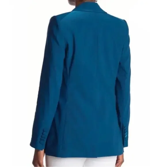 Veronica Beard Long & Lean Dickey Jacket — Cerulean Blue Size 8 - Picture 5 of 10